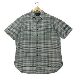 RRL Ralph Lauren Double RL Button Down Shirt Plaid Short Sleeve Southwestern L